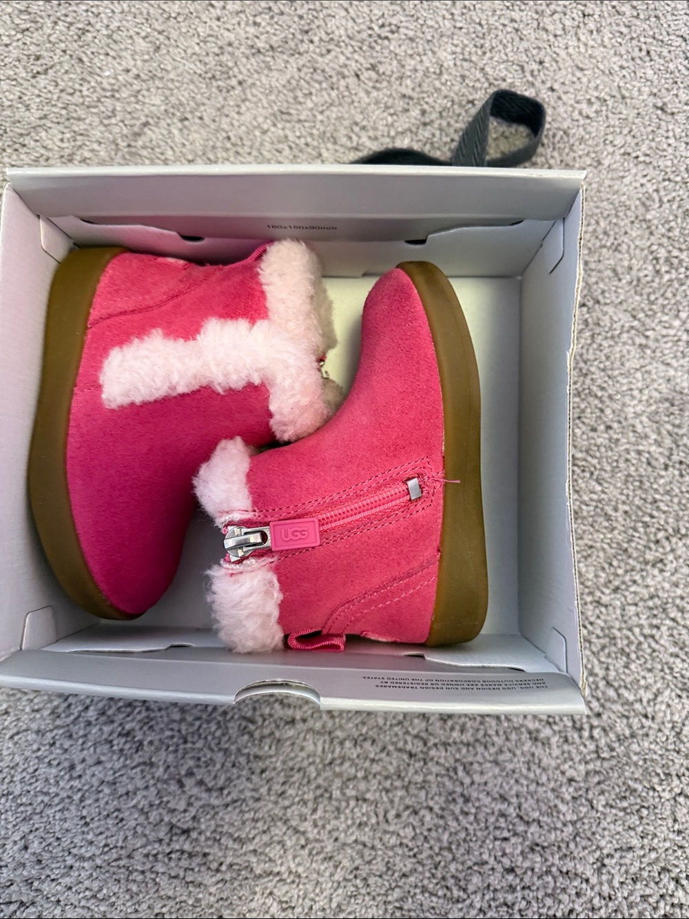 Kids Pink Fur-lined Boots Ugg